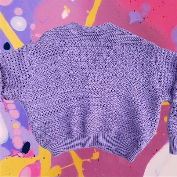 Zara Lilac Knit Cardigan - Picture 2 of 2
